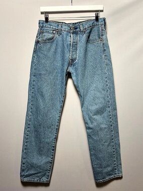 Levi's 501 '93 Straight Leg Jeans Men's W30L30 Light Wash Button Fly Vintage Fit